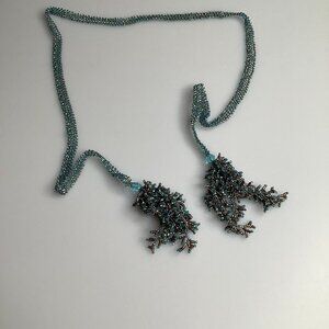 Beautiful Blue Bead Belt